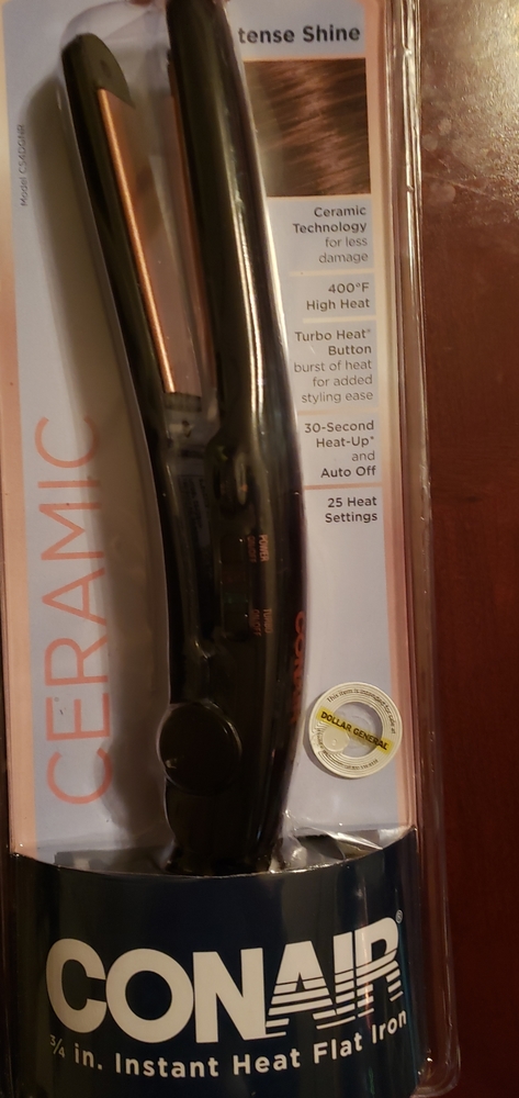 NWT CERAMIC CONAIR 3/4 INCH HAIR STRAIGHTENER